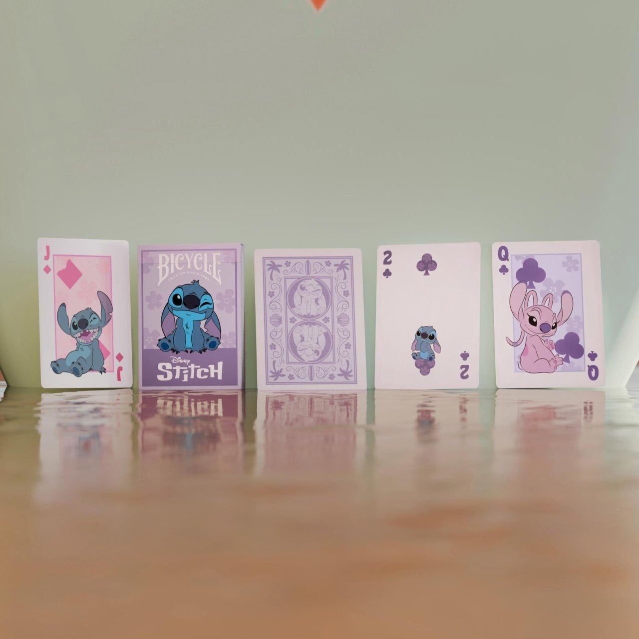 Disney Stitch Inspired Playing Cards, Purple