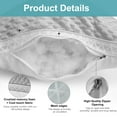 thumbnail image 3 of 17in. x 25in. Gray Lightweight Polyester Cooling Breathable Tofu Pillow for Neck Support Moisture Wicking (2 pack), 3 of 5