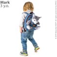 thumbnail image 3 of Peluche Backpack Naturally KIDS Wolf para niños de 3 a 10 años, 3 of 9