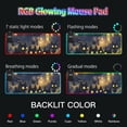 thumbnail image 5 of Halloween Black Cat Pumpkin Lights Wireless Charging RGB Gaming Mouse Pad Large Keyboard Mat Rubber Base 13 Light Modes, 5 of 6