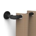 thumbnail image 2 of GCurtain Industrial Curtain Rods for Window Treatment 36-72", 1-1/8" Diameter, Wrap Around Curved Curtain Rods for Indoor and Outdoor, Modern Contemporary Design, Black, 2 of 8