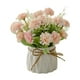 thumbnail image 2 of Artificial Flower With Small Ceramic Vase Fake Silk Variety Flower Balls Flowers Decoration Table Appropriate Home Party Office Wedding, 2 of 6