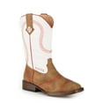thumbnail image 2 of Roper Footwear Boys (DS)Kids  Vamp/White Shaft With Baseball EMB 5 Tan, 2 of 2