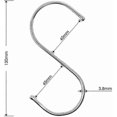 thumbnail image 2 of A Set Of 15 Stainless Steel S-hooks, Corrosion-resistant Metal Hooks, 2 of 2
