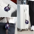 thumbnail image 6 of Starry Animals 2pcs PU Leather Round Bag Tags Suitcase Handbag Tags with Privacy Cover and Name ID Tag for Travel Luggage, Handbags, Backpacks, School Bags, 6 of 6