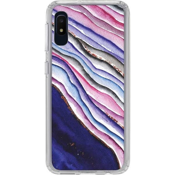 Skinit Geode Violet Watercolor Geode Galaxy A10e Clear Case