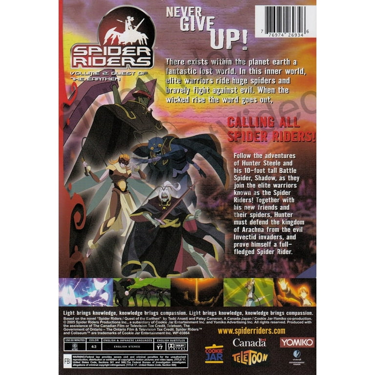 Spider Riders Vol. 2: Quest Of The Earthen [Dvd] [Dvd] - Walmart.com
