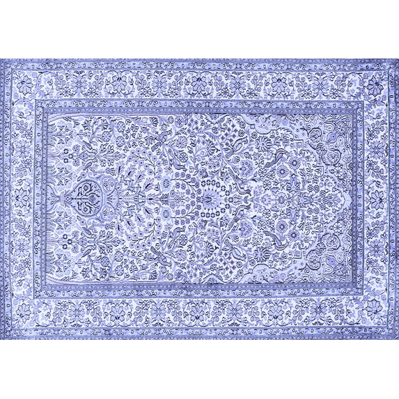 Ahgly Company Indoor Rectangle Persian Blue Traditional Area Rugs, 2' x 3'