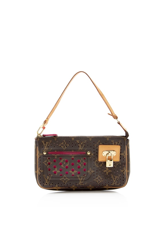 Pre-Owned Louis Vuitton Vintage Limited Edition Monogram Perforated Pochette Accessoires