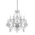 thumbnail image 3 of Crystorama Traditional Crystal 12 Light Italian Crystal Chrome Chandelier - 31'' W x 26'' H, 3 of 6