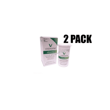 Visbiome 112.5 Billion 60 Caps. 2- Pack. Shipped with 24oz Ice Pack and Temperature Monitor