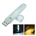thumbnail image 3 of Bgsha Lampe Portable Mini USB LED 8 Leds Éclairage Veilleuse d'Ordinateur Blanc/blanc Chaud, 3 of 5