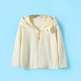 thumbnail image 2 of SHENGSI Girls and Boys Summer Solid Color Icy Hooded Zipper Sun Protection Clothing, Girls Boys Summer Solid Color Ice Hooded Zip Up Sun Protective Clothing, 2 of 4