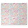 thumbnail image 1 of Valentines Mouse Pad, Love Themed Flowers Hearts and Paisleys in a Colorful Romantic Illustration, Rectangle Non-Slip Rubber Mousepad, Multicolor, by Ambesonne, 1 of 2