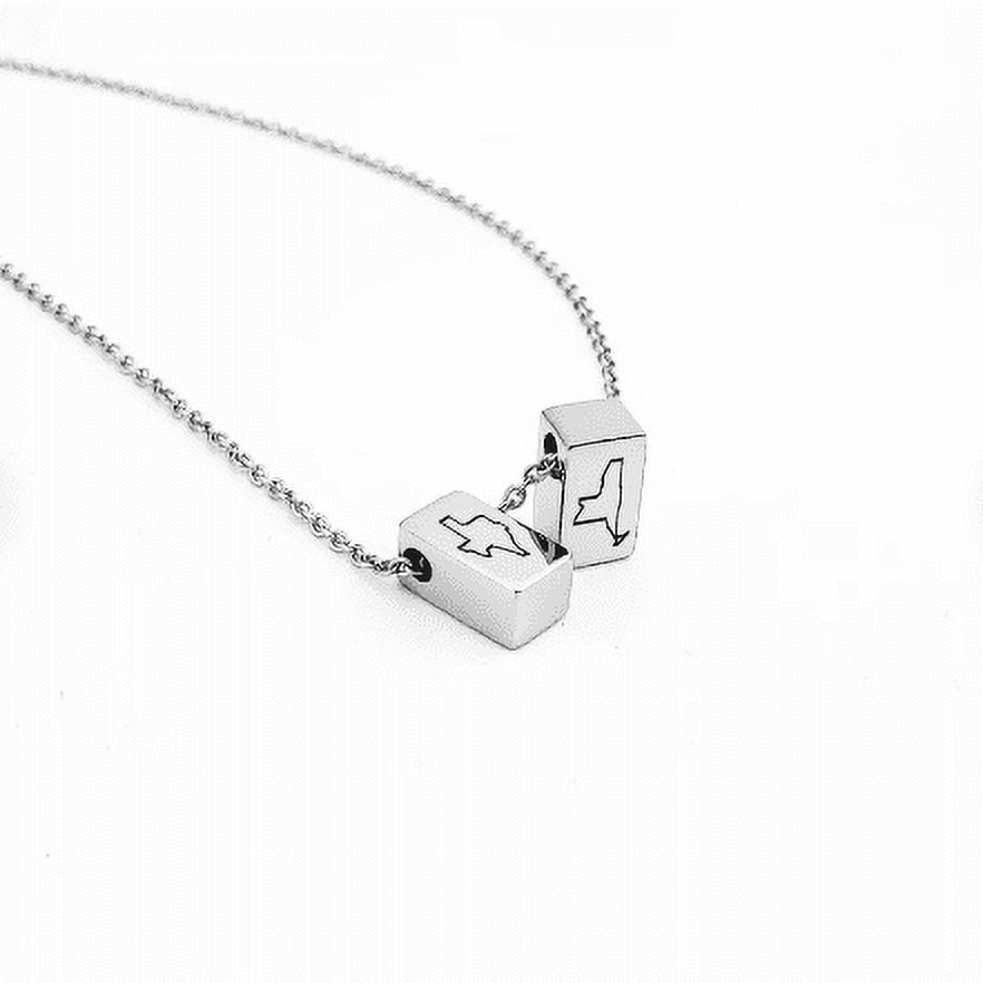 Gift for Best Friend - State Necklace - Personalized Long Distance State Necklace Gift - Long Distance Relationship Necklace - Sister Gift