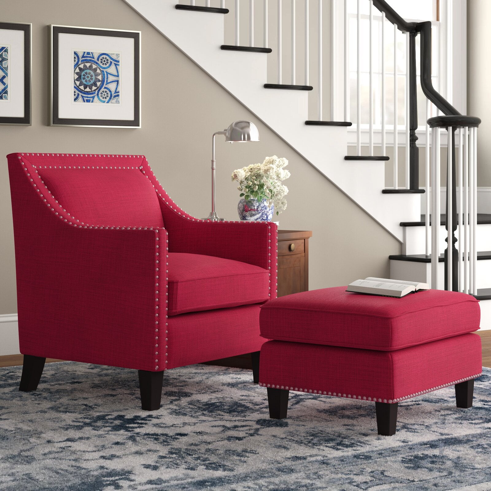 Rotterdam armchair and ottoman hot sale