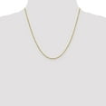 thumbnail image 4 of 14K Yellow Gold Rolo Chain Styles Necklace 1.25 mm D/C 20 inch, 4 of 4