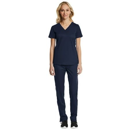 

Maevn EON Sport Multi Pocket V-Neck Top & Comfy Full Elastic Waistband Pant Scrub Set