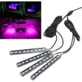 thumbnail image 1 of LINLIN 4 in 1 Car Auto Interior Atmosphere Lights Lamp Strip Floor Decoration Lighting Remote Music Voice 12V 36 LED, 1 of 8