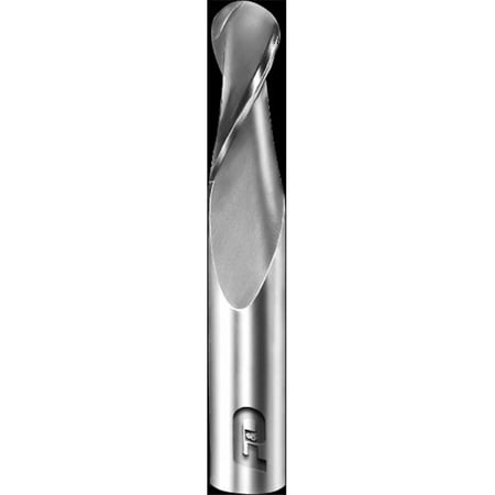 

Two Flute Ball Singal End Carbide Righ Hand Center Cutting Endmill - 4.5 mm dia. x 6 mm Shank dia. x 16 mm Flute Length x 63 mm OAL