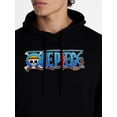 thumbnail image 4 of One Piece Men's and Big Men's Graphic French Terry Fleece Hoodie, Sizes XS-5XL, 4 of 5