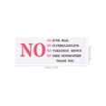 thumbnail image 2 of KAKOWELY quality warning sticker 2pcs No Junk Mail Sticker For Mailbox Durable Outdoor Decal Message Mailbox Sign For Home And Business No Flyers Sticker4.72"X3.74"(LxW), 2 of 4