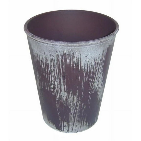 Cheungs PP-106BI 5 in. Round Tapered Recycled Plastic Planter, Brown & Ivory