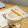 thumbnail image 3 of Vikakiooze 2023 Plastic Straw Water Cup High Color Value Student Handy Cup High Temperature Resistant Plastic Cup With Straw, 3 of 4