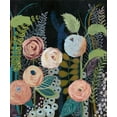 thumbnail image 2 of Popp, Grace 20x23 Black Ornate Wood Framed with Double Matting Museum Art Print Titled - Diverging Blooms I, 2 of 4