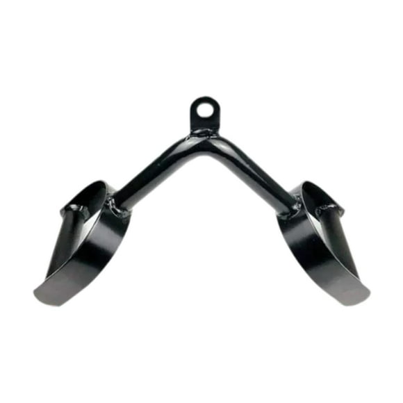 Colaxi Steel Tricep Press Down Bar, Double D Handle with Non Slip Grip, Cable Attachment for Rowing Fitness Muscle Building Deadlift