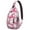 Halloween Cute Ghosts-3, variant on Sling Backpack,Halloween Cute Ghosts Pattern Sling Bag with Water Bottle Holder,Waterproof Sling Bag for Men/Women with Headphone Jack for Hiking,Travel
