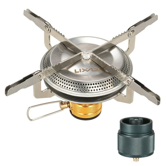 Lixada Ultralight Portable Outdoor Camping Gas with Gas Tank Adapter Converter Hiking Backpacking Picnic Cooking 3500W