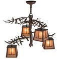 thumbnail image 5 of Meyda Tiffany 161741 Pine Branch Valley View 4 Light 28" Wide Chandelier - Cafe-Noir, 5 of 5