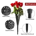 thumbnail image 4 of 4 Uds florero para tumba, florero floral conmemorativo, soporte de flores de cono para tumba de cementerio, florero con punta para decoraciones de tumbas, 4 of 5