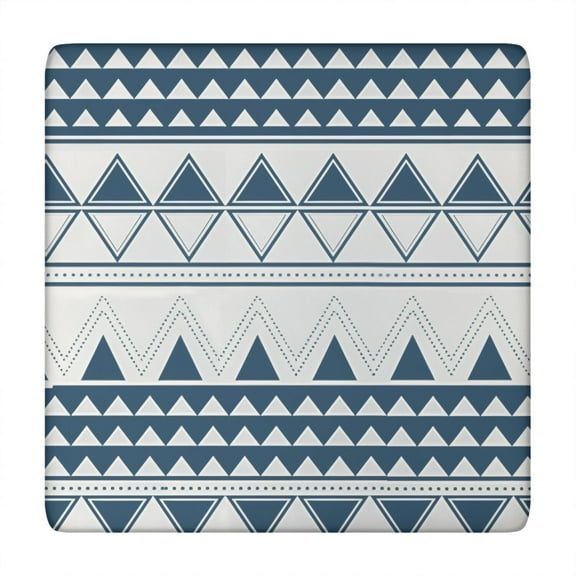 Vibrant Bohemian Floral Design Stretch Tablecloth 34x34 Inch for Patio Dining and Card Tables