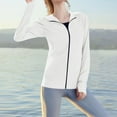 thumbnail image 4 of Women's UPF Sun Protection Shirts Jacket UV Zip Up Hoodie Long Sleeve with Thumb Hole Summer Ice Silk Outdoor with Pockets, 4 of 7