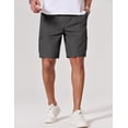 thumbnail image 2 of COOFANDY Mens 9" Cargo Shorts Stretch Waist Shorts Hiking Summer Casual Premium Twill Cotton Short, 2 of 6