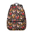 thumbnail image 1 of Eggs and Chickens Student Backpack Farm Cartoon Print Rustic Hen Chick Pattern Coop Bookbag for Student Cute Farm Style, 1 of 6