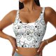 thumbnail image 1 of Fotbe Bicycle Sujetador Deportivo Largo sin Aros para Mujer con Almohadillas y Soporte Medio, Transpirable y Absorbente, Camiseta Tipo Chaleco o Tank Top-X-Large, 1 of 8