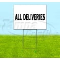 thumbnail image 1 of All Deliveries (18" x 24") Yard Sign, Includes Metal Step Stake, 1 of 6
