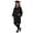Black, variant on CAIVO High School Graduation Gown and Cap With Tassel And Gown Graduation Dress Adults Male And Female Graduate Solid Color Gown Outfit Sets Clothes Sets