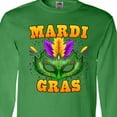 thumbnail image 4 of Inktastic Mardi Gras with Green Masquerade Mask Long Sleeve T-Shirt, 4 of 5