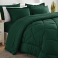 thumbnail image 4 of Set de edredón CozyLux King de microfibra verde esmeralda, 7 piezas, 4 of 8