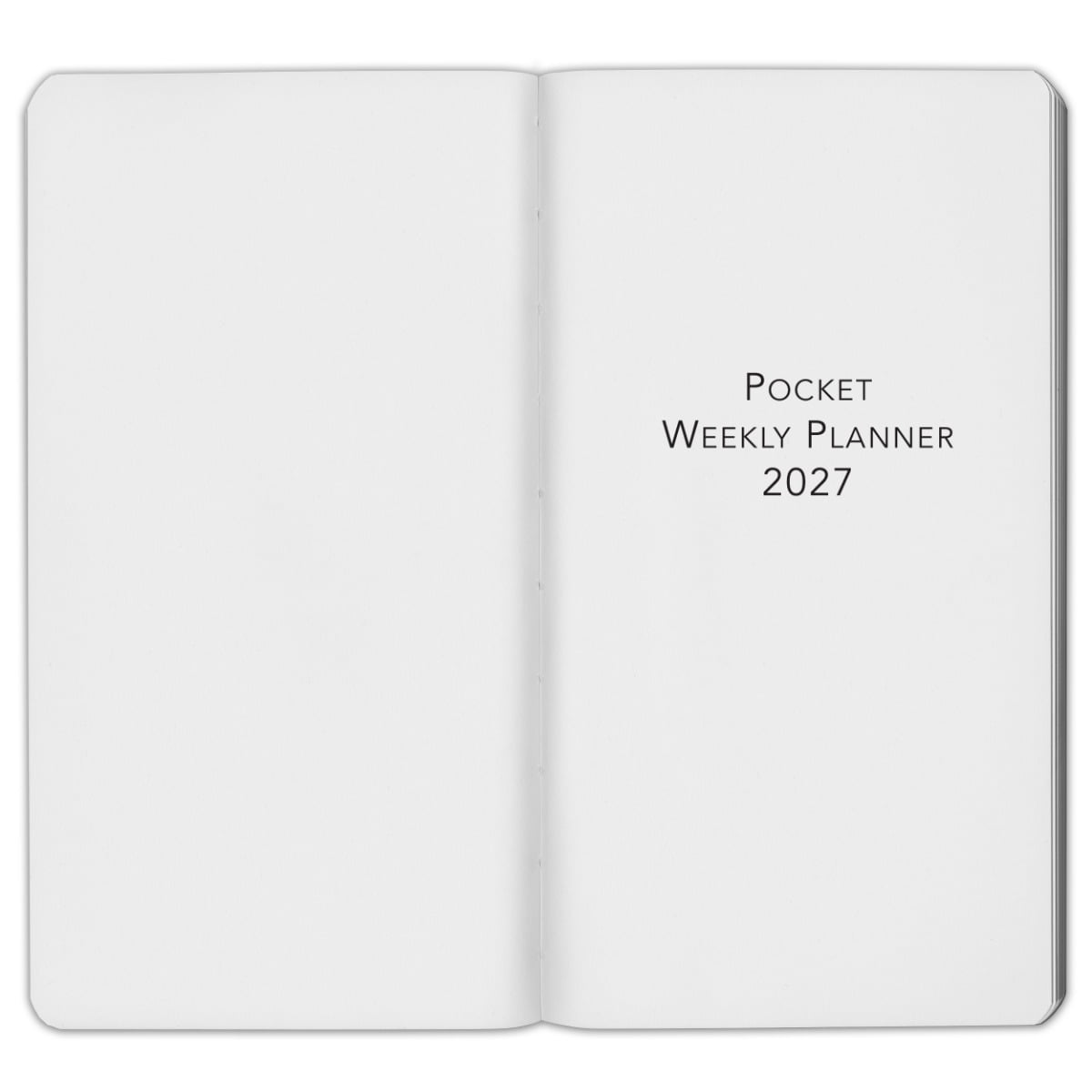 Harbor Pocket Weekly Monthly Planner 2027, Calendar Planner and Notebook, Durable Faux Leather, 192 Pages, Softcover & Book Bound - Cambridge Burnt Orange - 6x3.25"