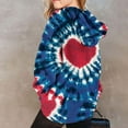 thumbnail image 6 of Kids' Valentine's Day Hoodie Boys Girls Tie-Dye Heart Print Sweatshirt Festive Casual Long Sleeve Pullover with Pockets, 6 of 6