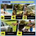 thumbnail image 4 of BUTOMKY 1200PSI Cordless Portable Pressure Washer, Brushless Battery Powered Handheld Car Cleaner with 30 Speed Levels, 6-in-1 Nozzle, 24FT Hose & Foam Cannon for Car Patio Garden Boat Cleaning, 4 of 8