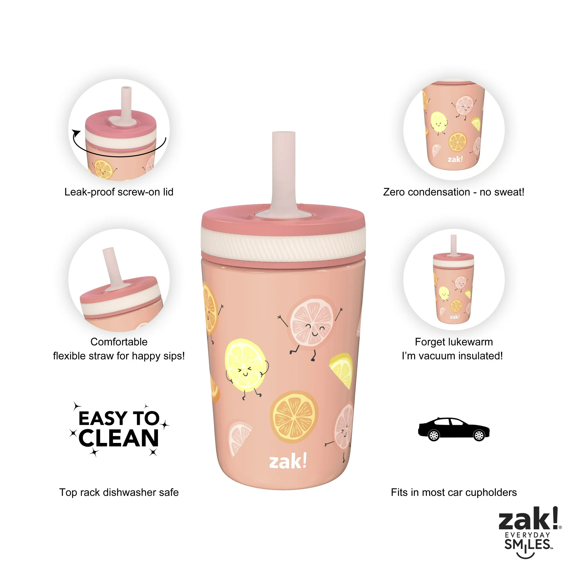 Zak Designs Kelso 12 oz Toddler Insulated Sippy Cup photo 5