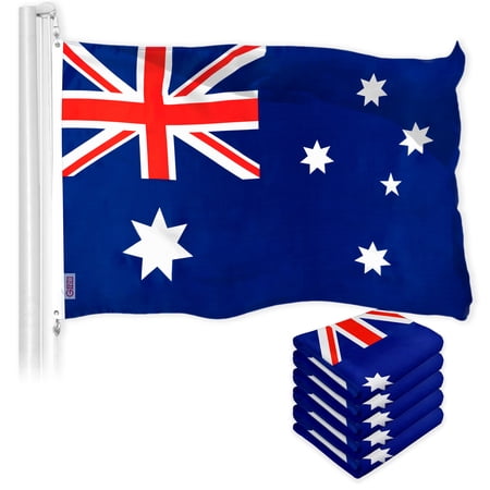 Australia Australian Flag 3x5FT 5-Pack 150D Printed Polyester By G128