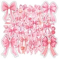 thumbnail image 3 of 35pcs-50pcs Elegant Bow Stickers Pink Ribbon Kids Stickers DIY Stickers for Laptops Phones Suitcases, 3 of 9