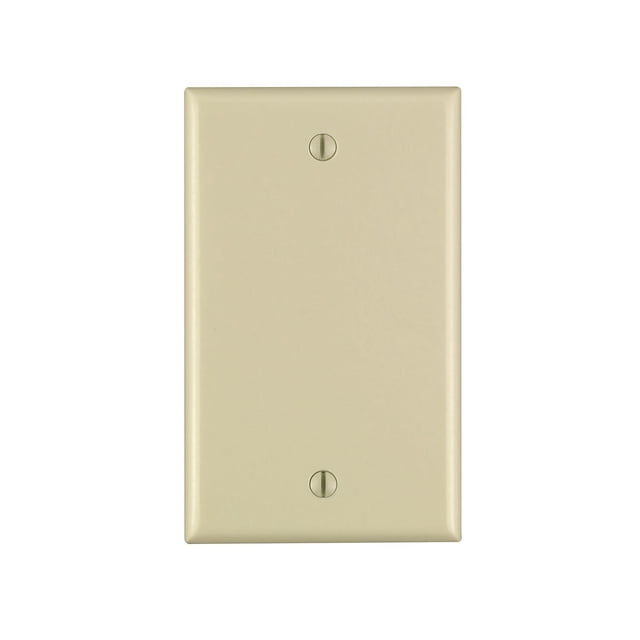 Placa de pared Leviton 80714-I de nailon termoplástico de 1 elemento, color marfil
